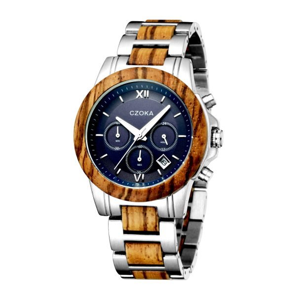 Ash-Original wooden watch-Zebra-43MM