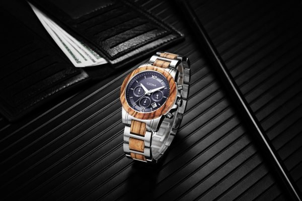 Ash-Original wooden watch-Zebra-43MM