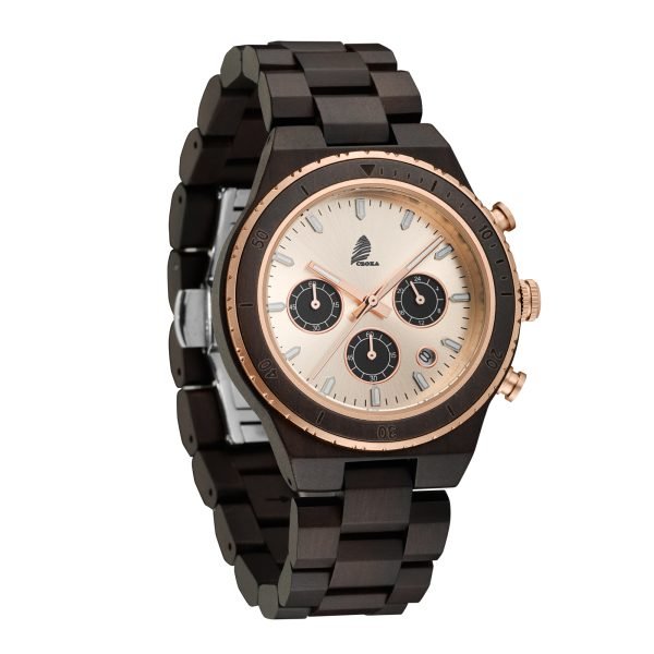 Urban-Walnut wood watch for men-43mm