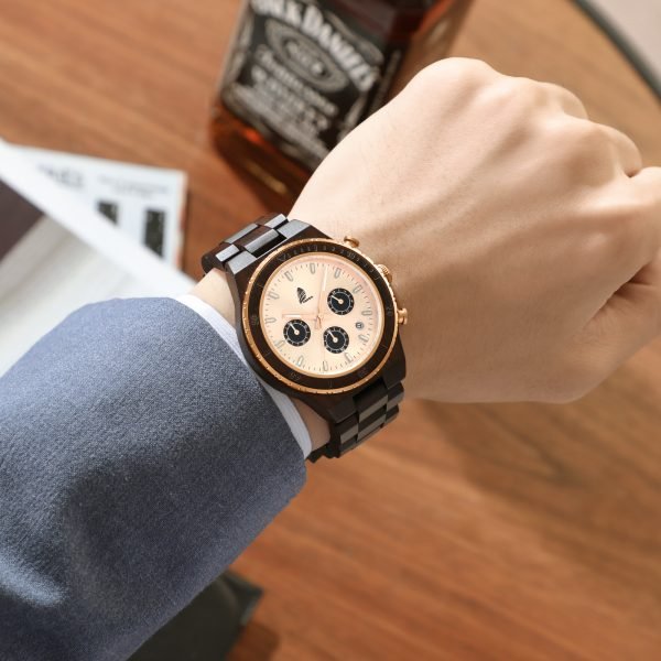 Urban-Walnut wood watch for men-43mm