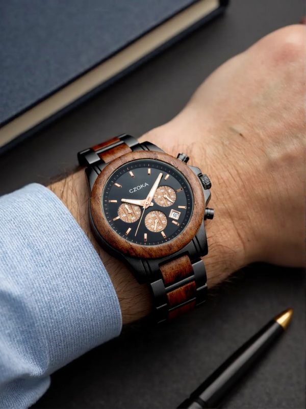 Ash-Original wooden watch-Walnut-43MM
