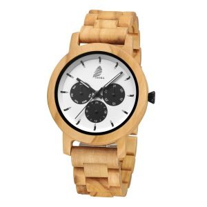 Mariner-Men's Olive Wood Watch-43mm