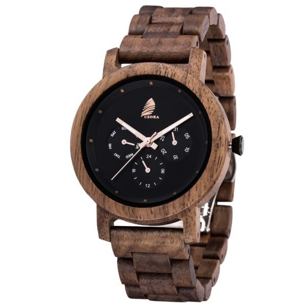 Camo-Original Walnut Wood Watch-43mm