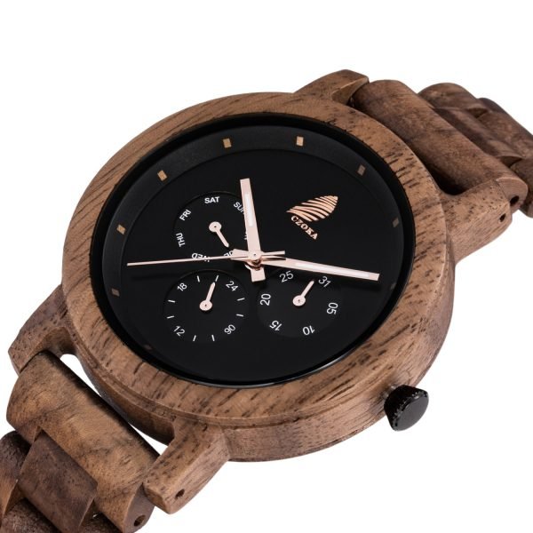 Camo-Original Walnut Wood Watch-43mm