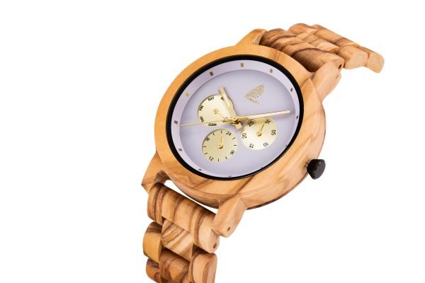 Maverick-Original Olive Wood Watch-43mm