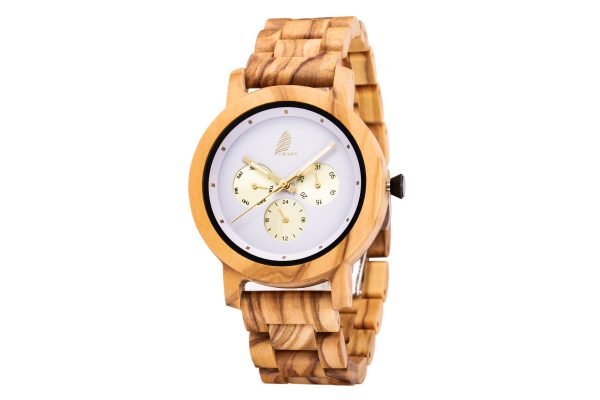 Maverick-Original Olive Wood Watch-43mm