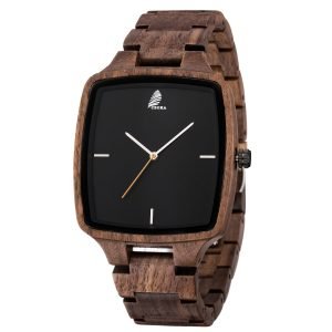 Hyde-Original Walnut Wood Watch-Square-40mm