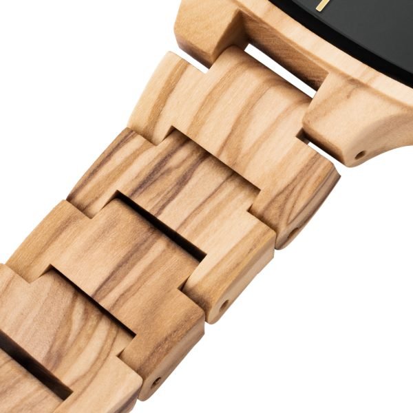 Lava-Original Olive Wood Watch-Square-40mm