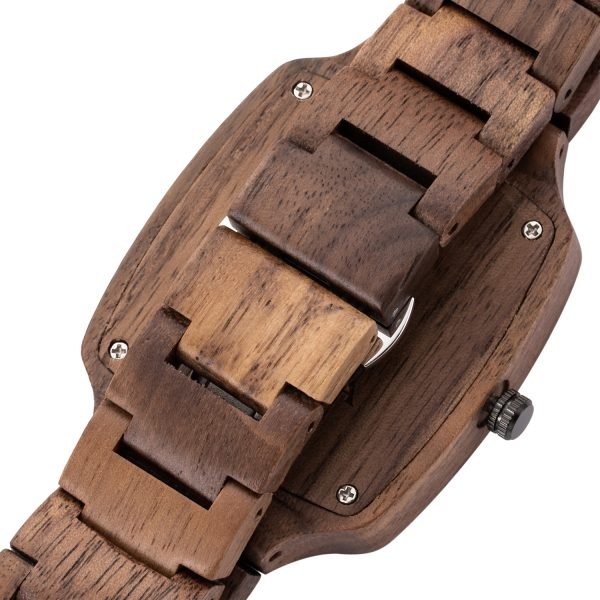 Hyde-Original Walnut Wood Watch-Square-40mm