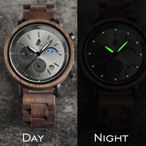 Wootch-Classic wood watch for men-43mm
