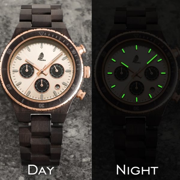 Urban-Walnut wood watch for men-43mm