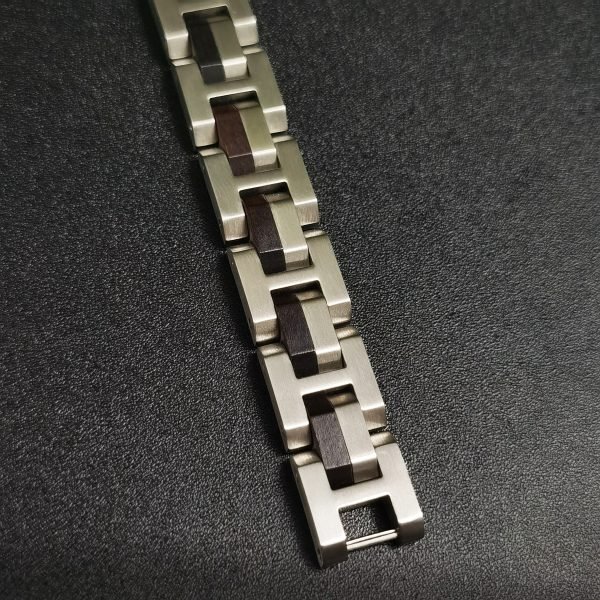 Rustic Wooden and Metal Bracelet – Everyday Men’s Jewelry