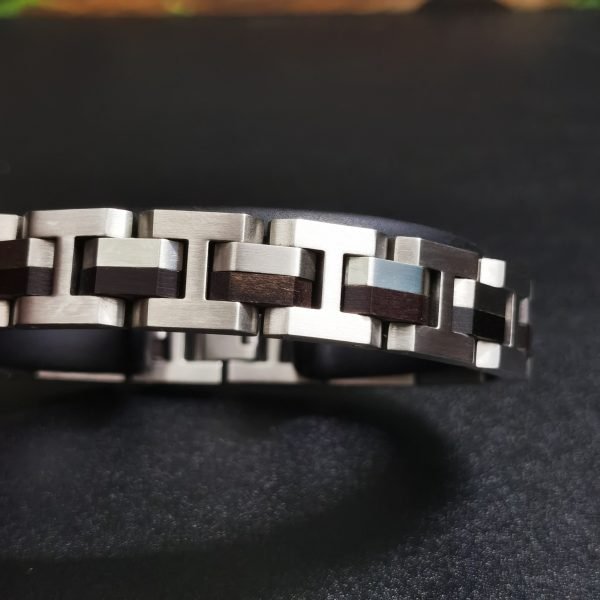 Rustic Wooden and Metal Bracelet – Everyday Men’s Jewelry
