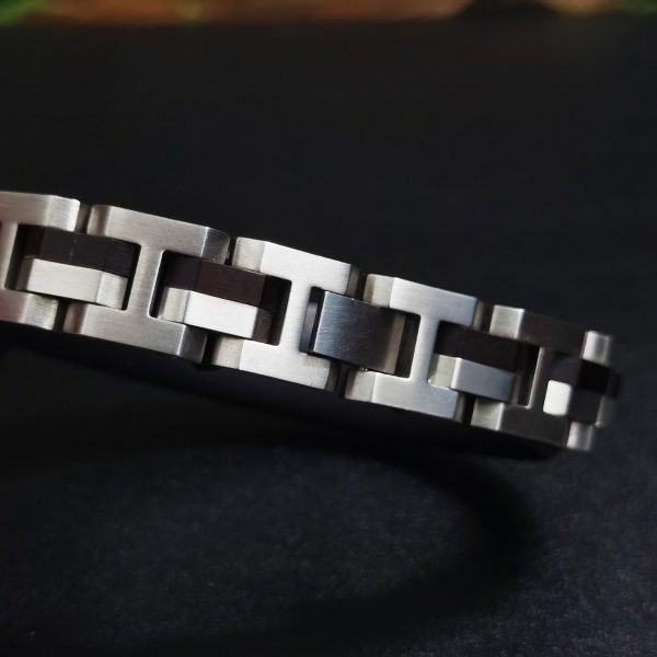 Rustic Wooden and Metal Bracelet – Everyday Men’s Jewelry