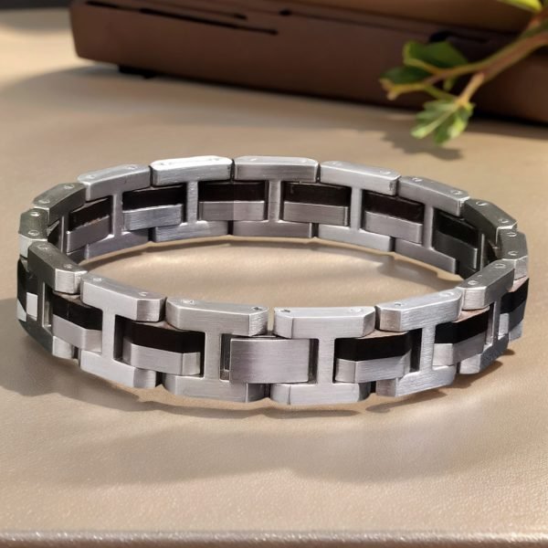 Rustic Wooden and Metal Bracelet – Everyday Men’s Jewelry